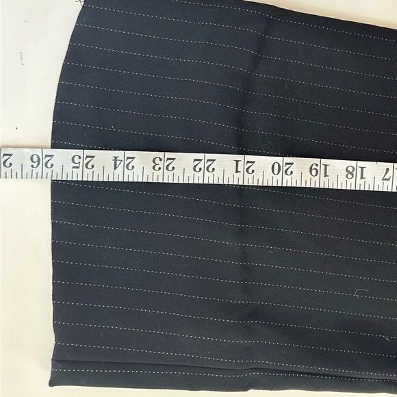 Calvin Klein Black Pinstripe Suit Blazer Size 4 Pants Size 8 - Picture 16 of 16